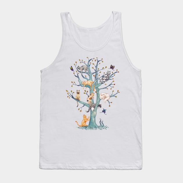 The tree of cat life Tank Top by Timone